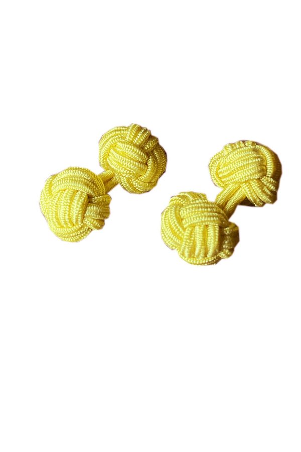 Manschettenknoten gelb