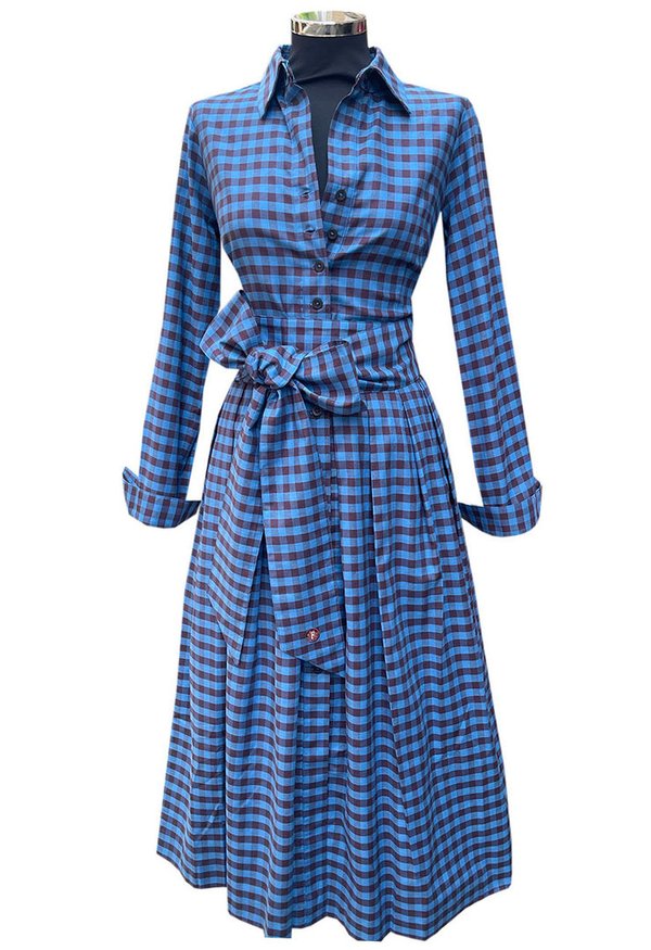 Kleid Nicki HW23 Flanell karo blau 349,-€